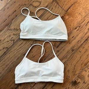 EUC Lululemon Y bra - white - 10